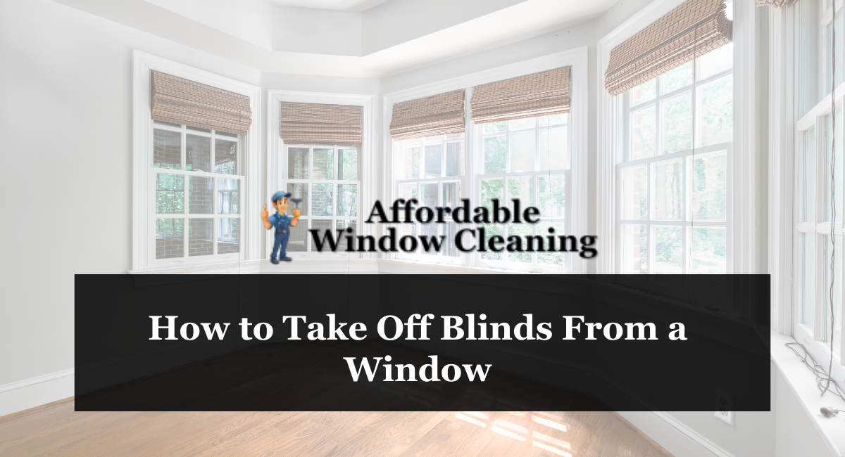 How to Take Off Blinds From a Window